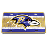 Baltimore Ravens VINTAGE Specialty Acrylic License Plate