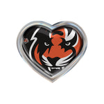 Cincinnati Bengals MEGA Chrome Metal Domed Emblem HEART