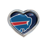 Buffalo Bills MEGA Chrome Metal Domed Emblem HEART