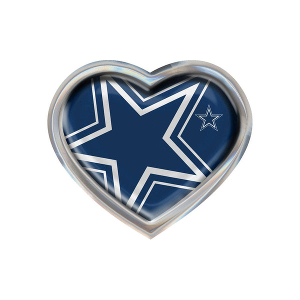 Dallas Cowboys MEGA Chrome Metal Domed Emblem HEART