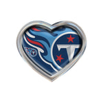 Tennessee Titans MEGA Chrome Metal Domed Emblem HEART