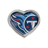 Tennessee Titans MEGA Chrome Metal Domed Emblem HEART