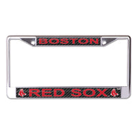 Boston Red Sox CARBON Lic Plt Frame S/L Printed