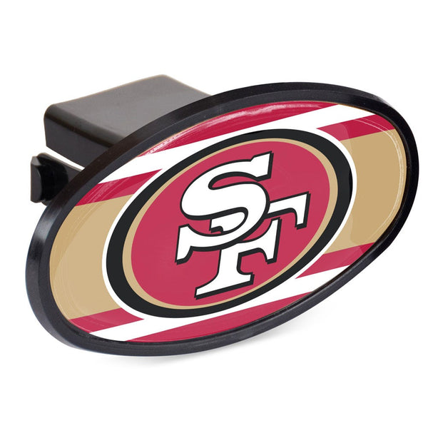 San Francisco 49ers STRIPES Oval 2" Hitch Receiver