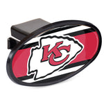 Kansas City Chiefs STRIPES Oval 2" Hitch Receiver