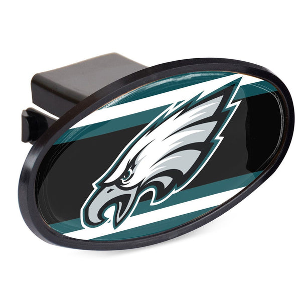 Philadelphia Eagles STRIPES Oval 2" Hitch Receiver