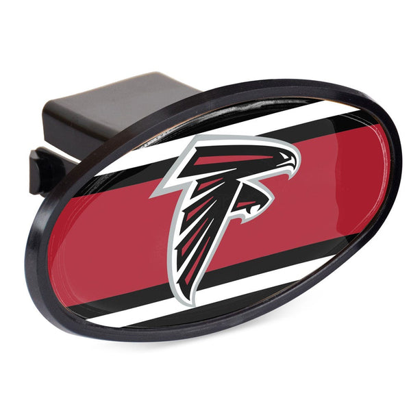 Atlanta Falcons STRIPES Oval 2" Hitch Receiver