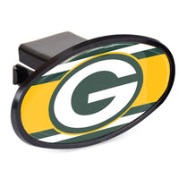 Green Bay Packers STRIPES Oval 2" Hitch Receiver