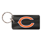 Chicago Bears CARBON Keychain Rectangle