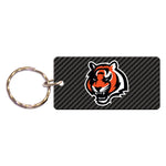 Cincinnati Bengals CARBON Keychain Rectangle