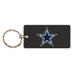 Dallas Cowboys CARBON Keychain Rectangle