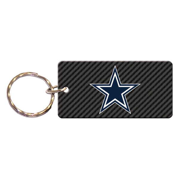 Dallas Cowboys CARBON Keychain Rectangle