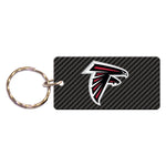 Atlanta Falcons CARBON Keychain Rectangle