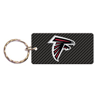 Atlanta Falcons CARBON Keychain Rectangle