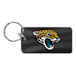 Jacksonville Jaguars CARBON Keychain Rectangle