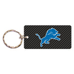 Detroit Lions CARBON Keychain Rectangle