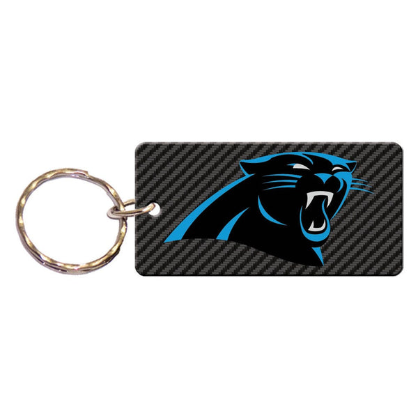 Carolina Panthers CARBON Keychain Rectangle