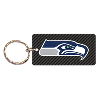 Seattle Seahawks CARBON Keychain Rectangle