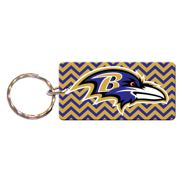 Baltimore Ravens CHEVRON Keychain Rectangle