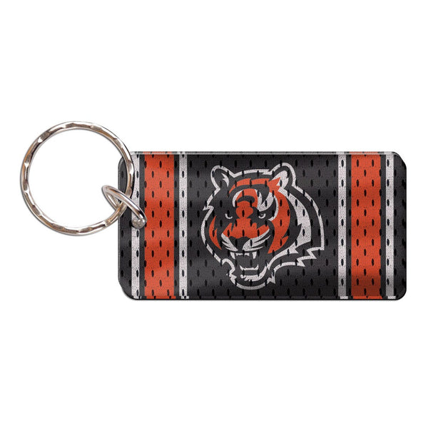 Cincinnati Bengals JERSEY Keychain Rectangle