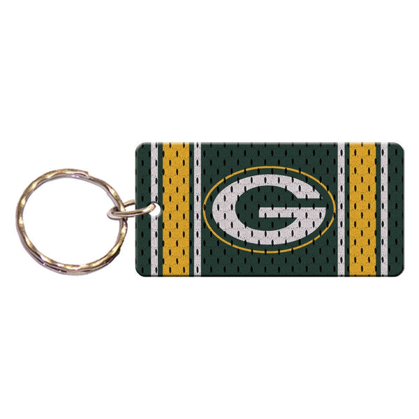 Green Bay Packers JERSEY Keychain Rectangle