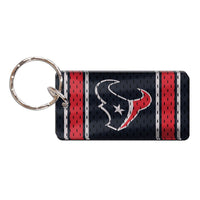 Houston Texans JERSEY STRIPE Keychain Rectangle