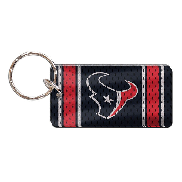 Houston Texans JERSEY STRIPE Keychain Rectangle
