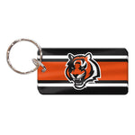 Cincinnati Bengals STRIPES Keychain Rectangle
