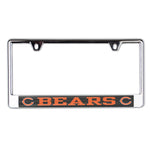 Chicago Bears CARBON Lic Plate Frame B/O Printed