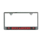 Tampa Bay Buccaneers CARBON Lic Plate Frame B/O Printed