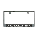 Indianapolis Colts CARBON Lic Plate Frame B/O Printed