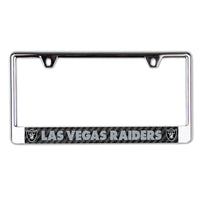 Las Vegas Raiders Lic Plate Frame B/O Printed