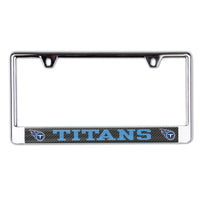 Tennessee Titans CARBON Lic Plate Frame B/O Printed