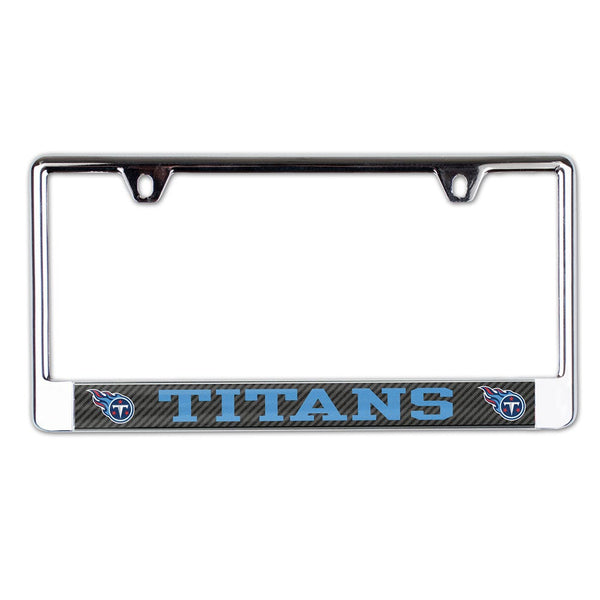 Tennessee Titans CARBON Lic Plate Frame B/O Printed