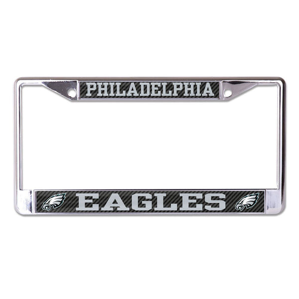 Philadelphia Eagles CARBON Lic Plt Frame S/L Printed