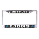 Detroit Lions CARBON Lic Plt Frame S/L Printed