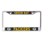 Green Bay Packers CARBON Lic Plt Frame S/L Printed