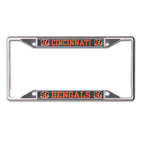 Cincinnati Bengals CARBON Lic Plt Frame S/S Printed