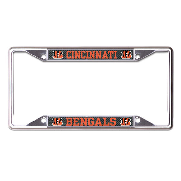 Cincinnati Bengals CARBON Lic Plt Frame S/S Printed