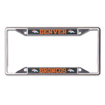 Denver Broncos CARBON Lic Plt Frame S/S Printed