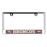 Denver Broncos CHEVRON Lic Plate Frame B/O Printed