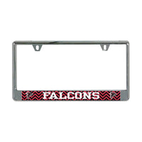 Atlanta Falcons CHEVRON Lic Plate Frame B/O Printed