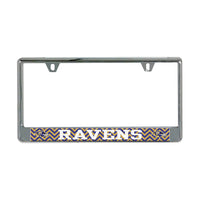 Baltimore Ravens CHEVRON Lic Plate Frame B/O Printed