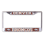 Denver Broncos CHEVRON Lic Plt Frame S/L Printed