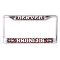 Denver Broncos CHEVRON Lic Plt Frame S/L Printed