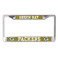 Green Bay Packers CHEVRON Lic Plt Frame S/L Printed