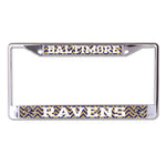 Baltimore Ravens CHEVRON Lic Plt Frame S/L Printed