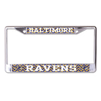 Baltimore Ravens CHEVRON Lic Plt Frame S/L Printed