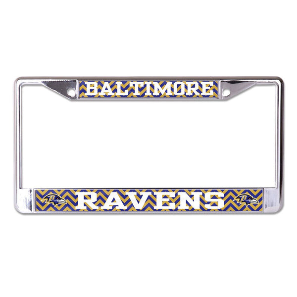 Baltimore Ravens CHEVRON Lic Plt Frame S/L Printed