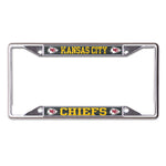 Kansas City Chiefs CARBON Lic Plt Frame S/S Printed
